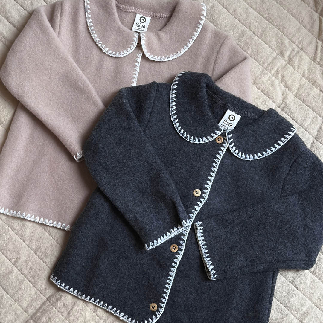 Fleecejacke aus Merinowolle
