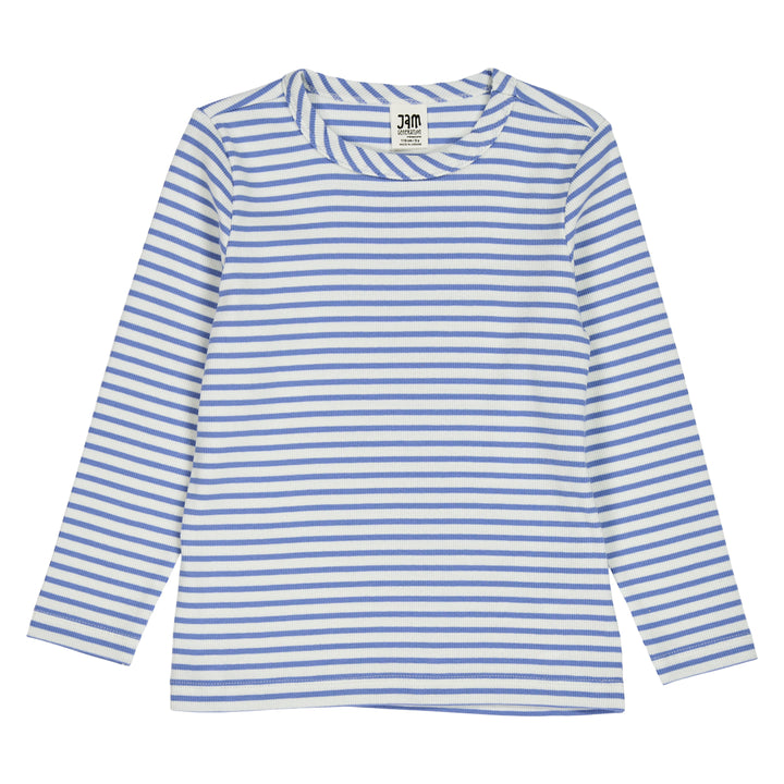 STRIPE rib langarm T-Shirt