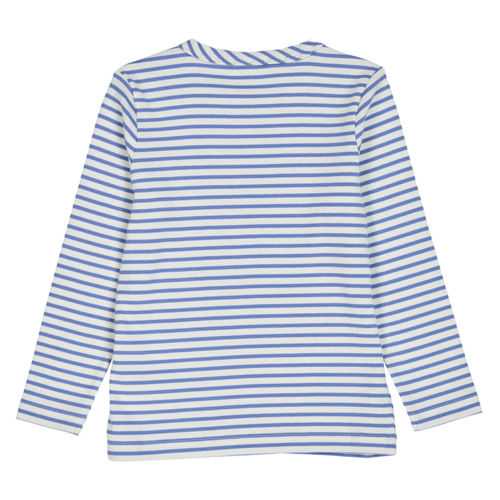 STRIPE rib langarm T-Shirt