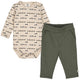 Set aus Langarmbody und Babyhose
