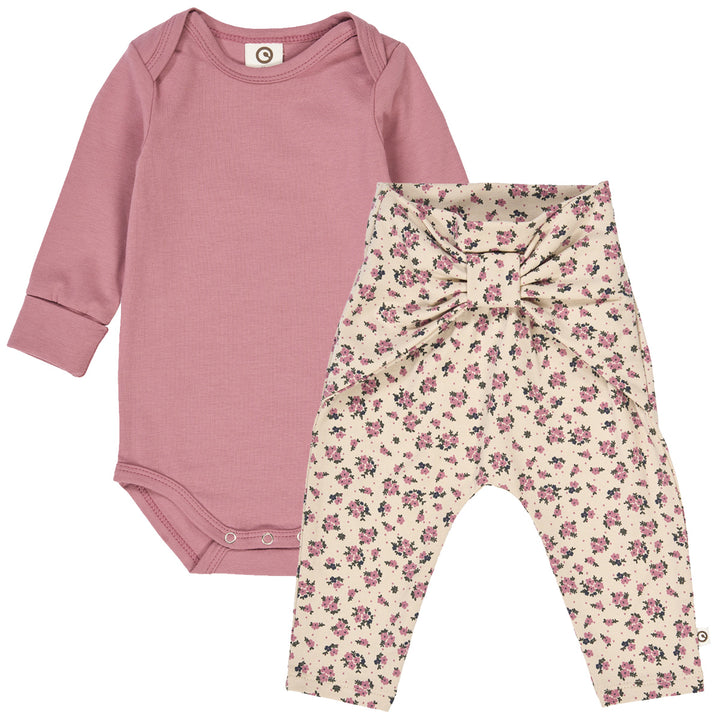 Set aus Langarmbody und Babyhose