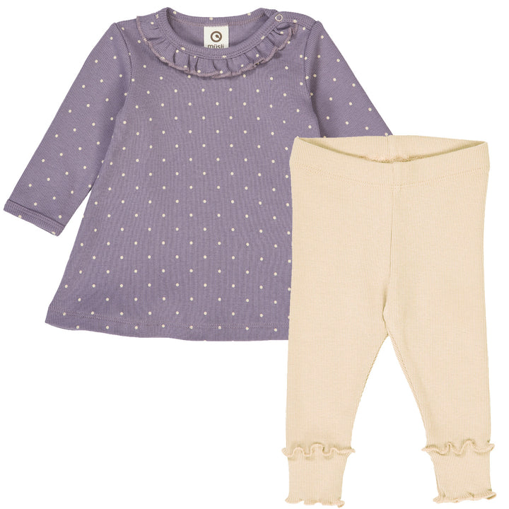 Set aus Babykleid und Babyleggings