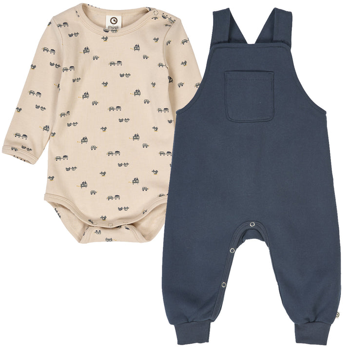 Set aus Langarmbody und Babyhose