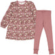 Set aus Langarmkleid und Leggings