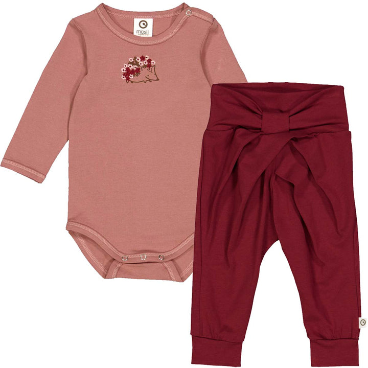 Set aus Langarmbody und Babyhose