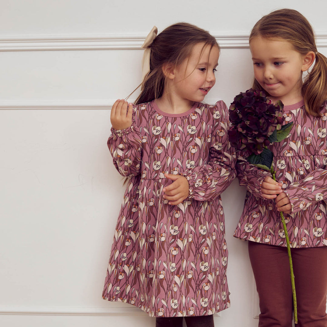 Set aus Langarmkleid und Leggings