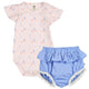 Set aus Kurzarmbody und Babyshorts
