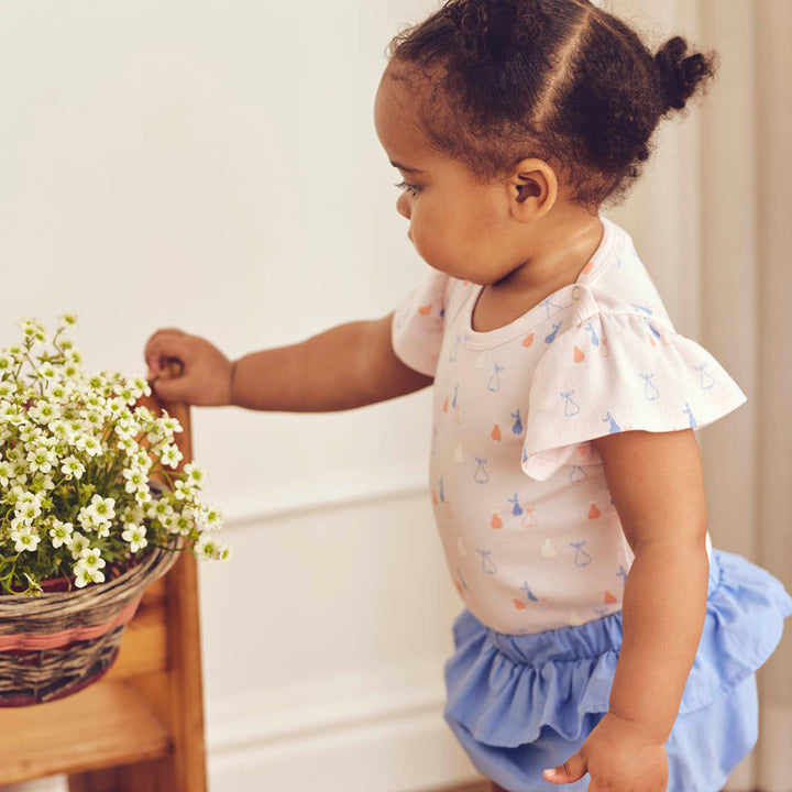 Set aus Kurzarmbody und Babyshorts