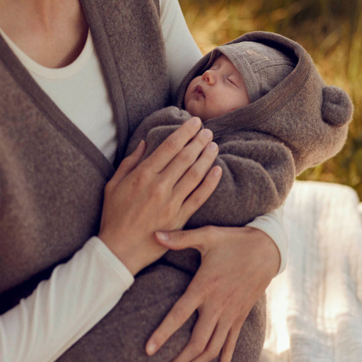 Erstlingsmütze aus Merinowolle