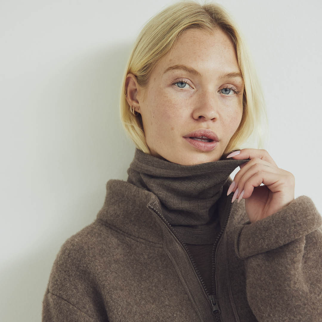 Loopschal aus Merinowolle