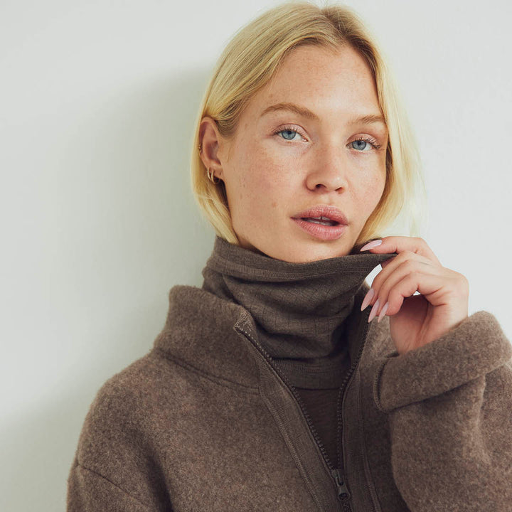 Loopschal aus Merinowolle