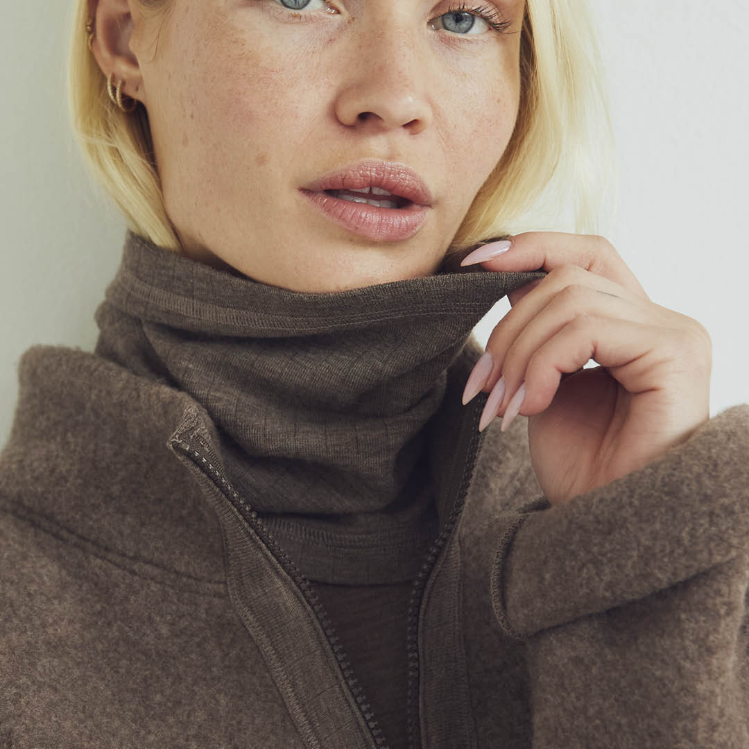 Loopschal aus Merinowolle