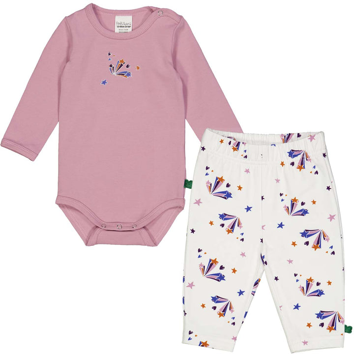 Set aus Langarmbody und Babyhose