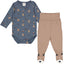 Set aus Langarmbody und Babyhose